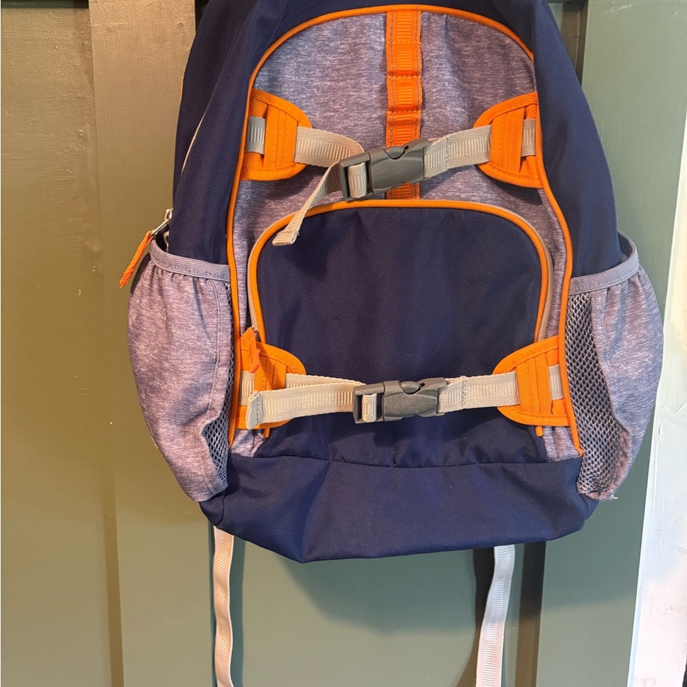 Pottery barn Navy and Orange Kids Backpack
